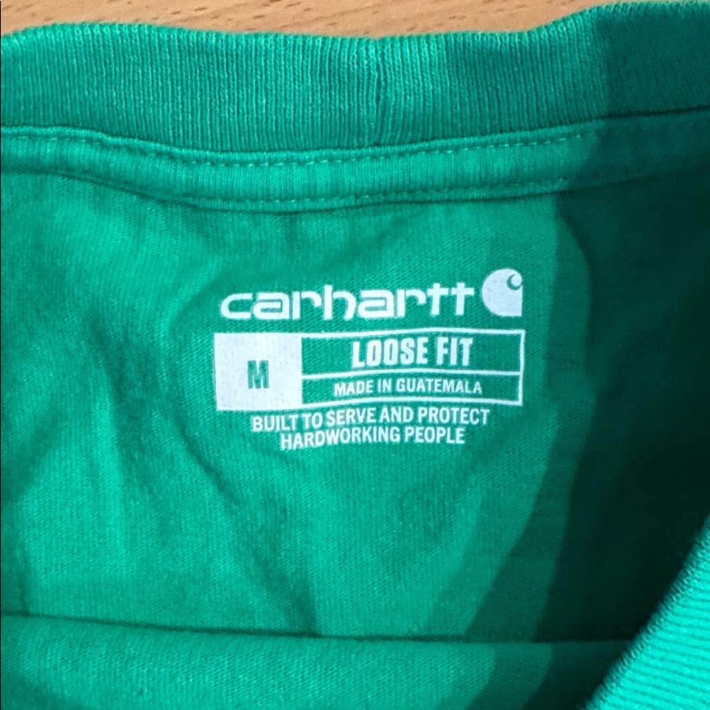 Carhartt Green Loose Fit Pocket Tee - Picture 2 of 4